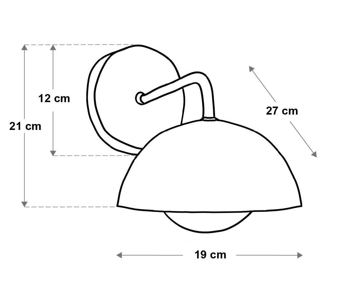 Aplique de pared - Betsy (M) - con globo - Imagen 6