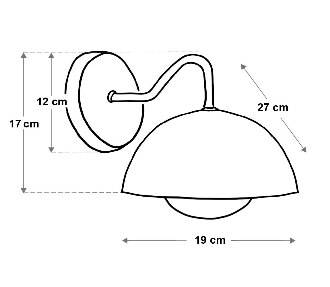 Aplique de pared - Betsy (M) - con globo - Imagen 5